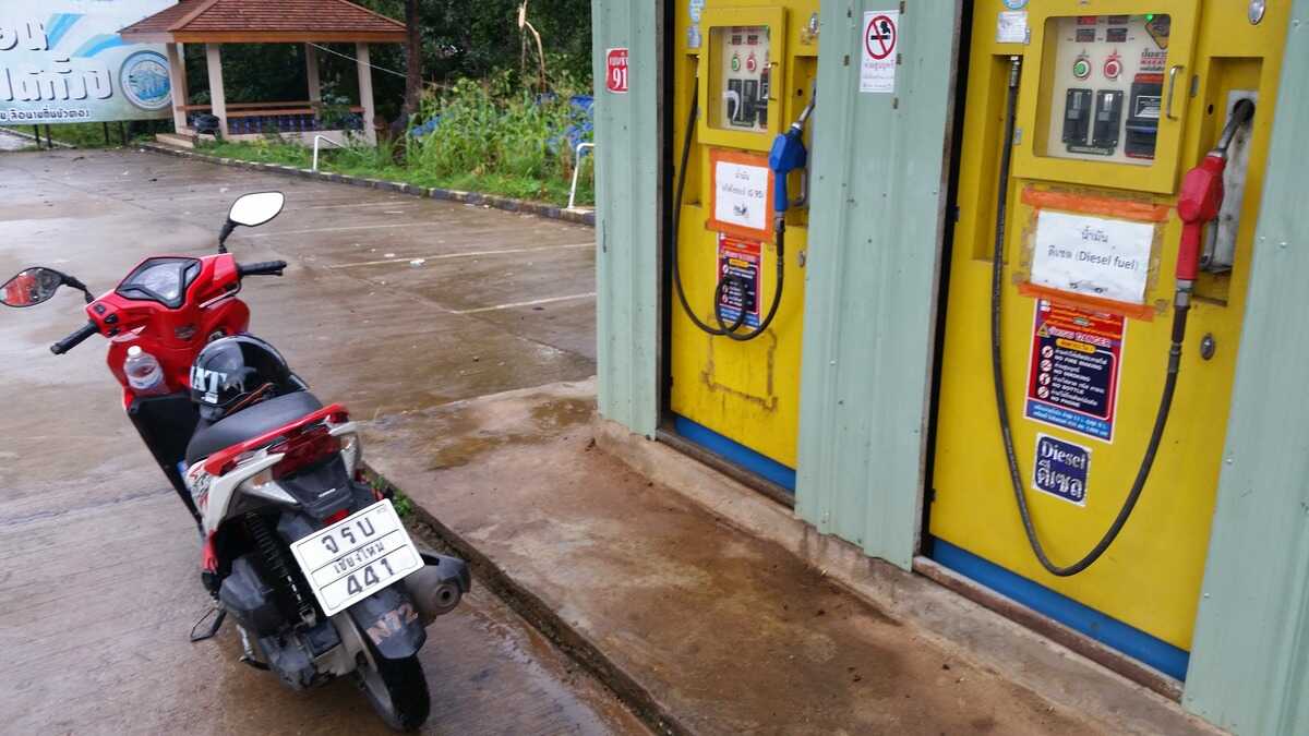 Remote Gas Station in Thailand